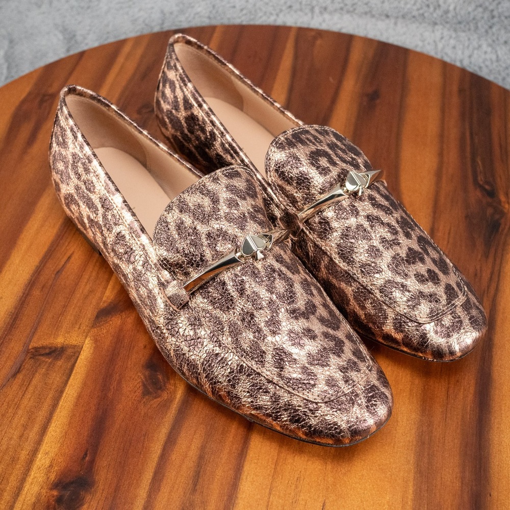 Kate Spade New York 245113 Womens Lana Loafers Bronze Multi Size 9.5 Medium